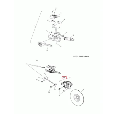 2203048 Ремкомплект тормозного цилиндра Polaris KIT, SEALS