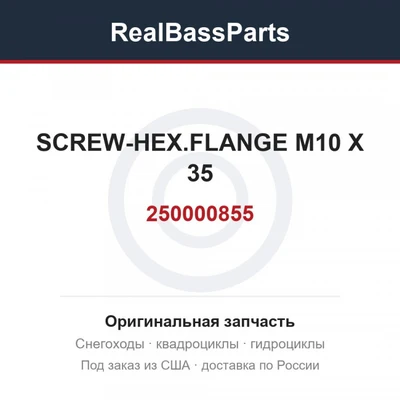 250000855 SCREW-HEX.FLANGE M10 X 35