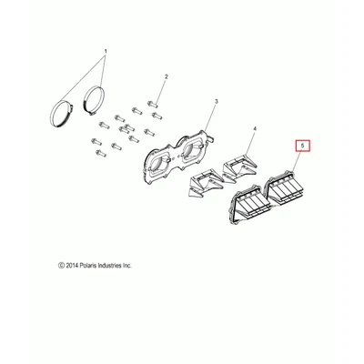 1202698 Клапан впускной Polaris ASM-REED VALVE