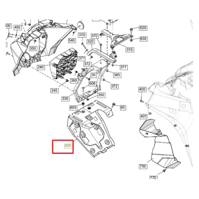 705017338 Front Skid Plate