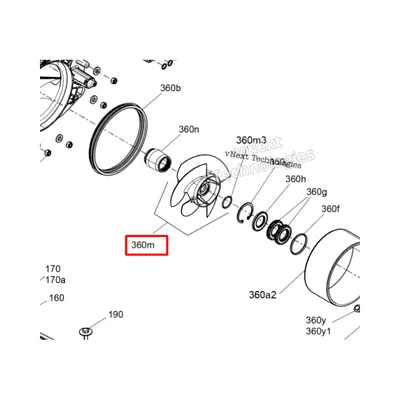 267001124 Импеллер BRP SEA-DOO RXP RXT 325