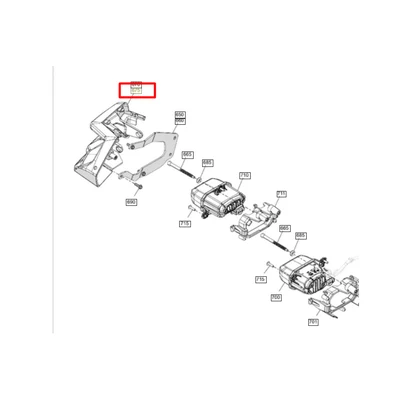 705016532 облицовка правой фары Can-Am Renegade
