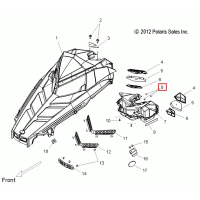 Клипса Пластиковая Polaris CLIP,PLASTIC DART,NYLON 7670090