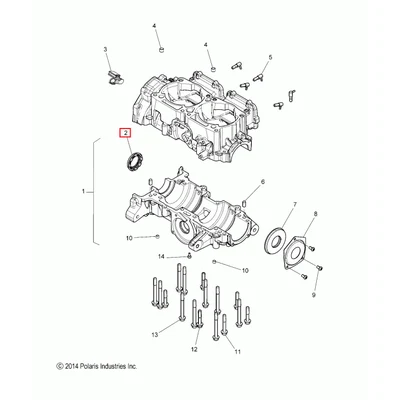 5416911 Сальник Polaris SEAL-FLANGED 35X48X7,MAG HT 5416836 5414096 5416075 5412798 