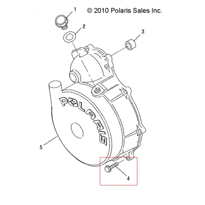 3084877v Болт крышки ручного стартера для квадроциклов Polaris 3084145/3086759/3087150