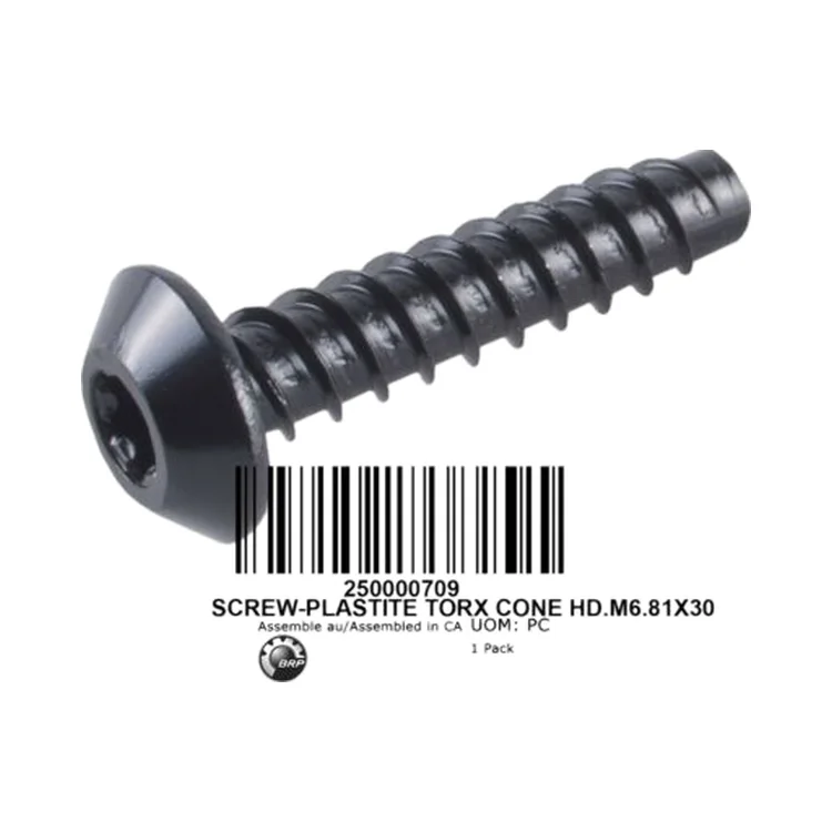 250001007 SCREW-PLASTITE TORX CONE HD.M6.81X30 Винт M6.81X30, фото 1