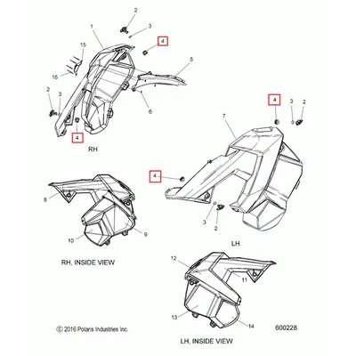 Кольцо AXYS Polaris GROMMET, LATCH 5415314