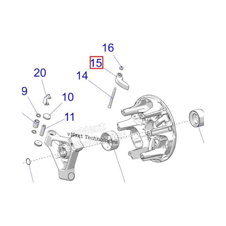 7520585 Болт вариатора Polaris , фото 1