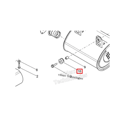 707603323 Втулка крепления глушителя Can Am BRP Outlander Renegade Commander 707600077 707600701 707602775