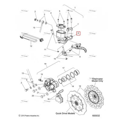 Комплект поршень SUB W / RES 98 24937 Polaris 800 AXYS Pro RMK LE 155 (2017) (2204136)