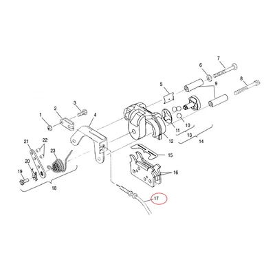 7080666 Трос тормоза для снегоходов Polaris WIDETRAK LX 7080666