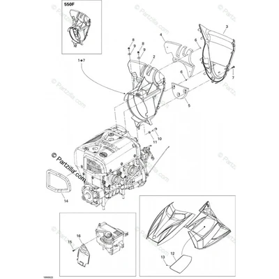 509000274 CONDUIT ENTREE *DUCT-INLET ASSY  воздуховод