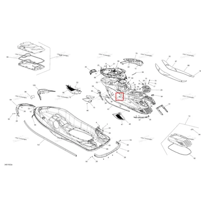 Верхний усилитель модель GTX S iS Sea-Doo GTX (2016) (291002926)