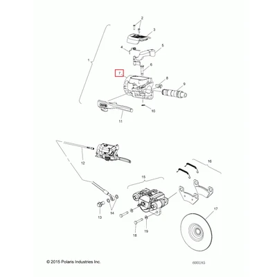2202784 Корпус тормозной машинки RMK Polaris KIT, RESERVOIR