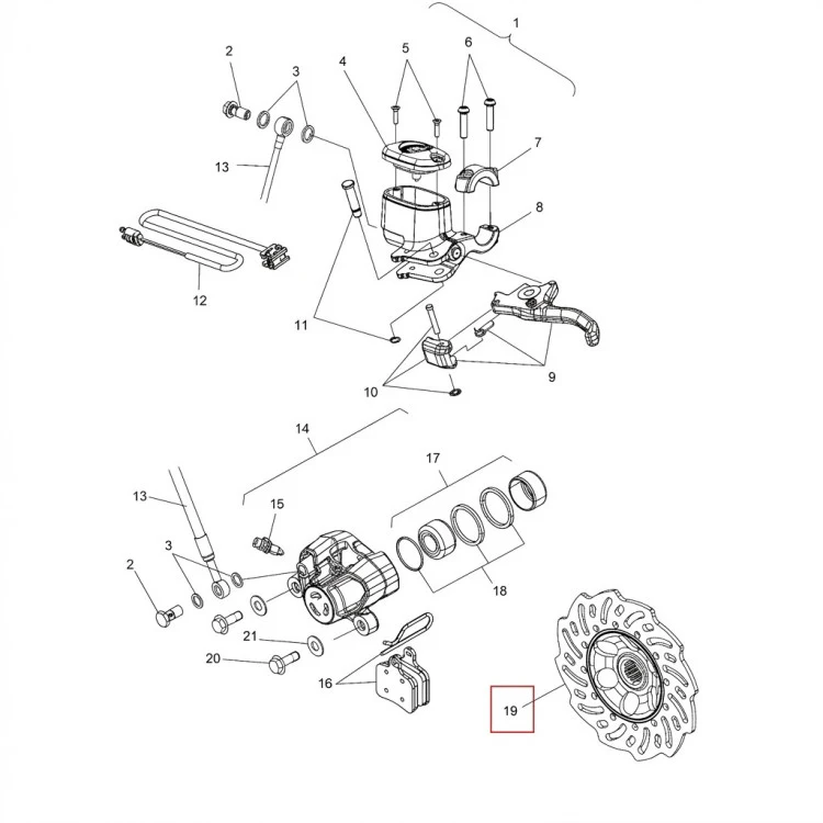 2205373 Диск тормозной для снегоходов Polaris AXYS PRO RMK 2015-2020" 2205373, фото 2