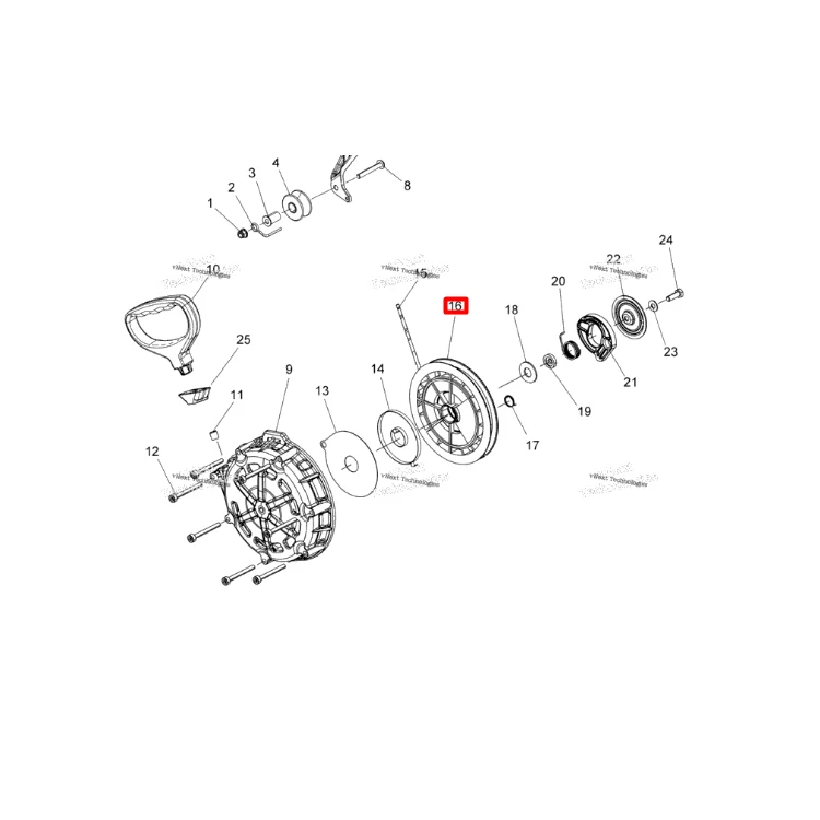 3023303 Шкив стартера ручного Polaris 850, фото 5