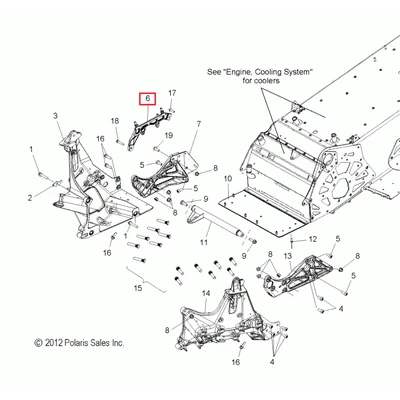 Крепление резонатора Polaris ASM-MOUNT RESONATOR 1017804