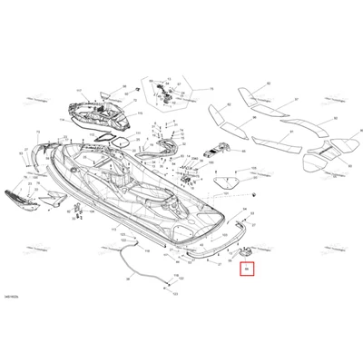 REWIND крышка Sea-Doo GTX (2016) (291002948)