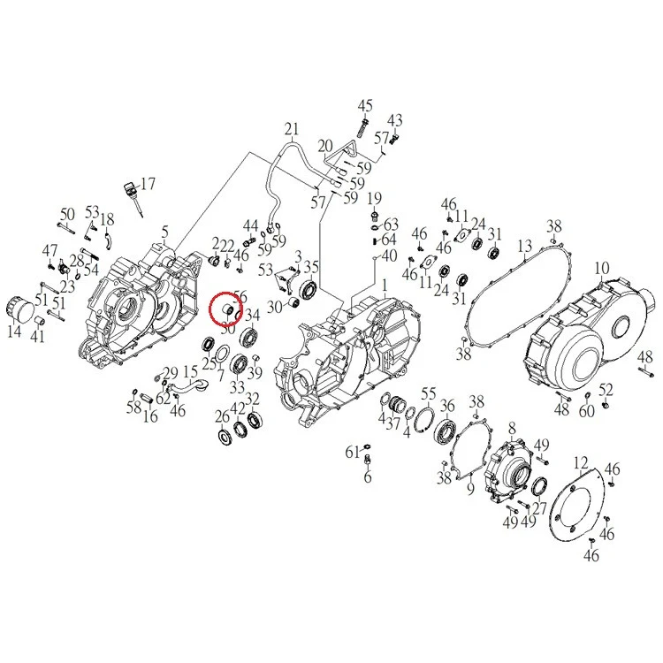 93310-2230200 Подшипник 22X30X20 игольчатый картера для квадроциклов Baltmotors Jumbo 700 93310-2230200/NK22/20, фото 2