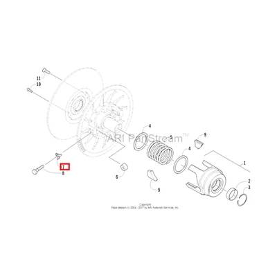 Шайба контр. M800 Arctic Cat WASHER,TAB LOCK-10MM 0648-800