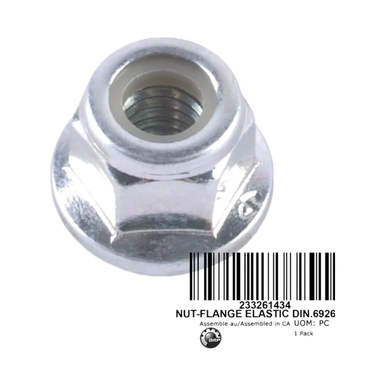 233261434 NUT-FLANGE ELASTIC M6 DIN.6926, фото 1
