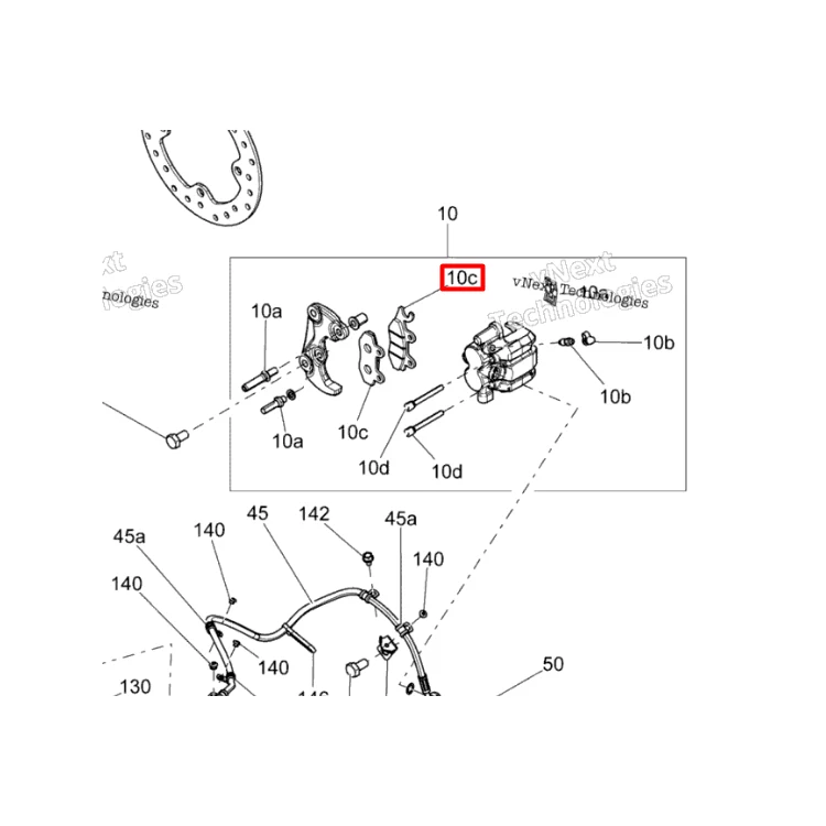 715500336 Колодки Brake Pad Kit RH+RER Commander, фото 1