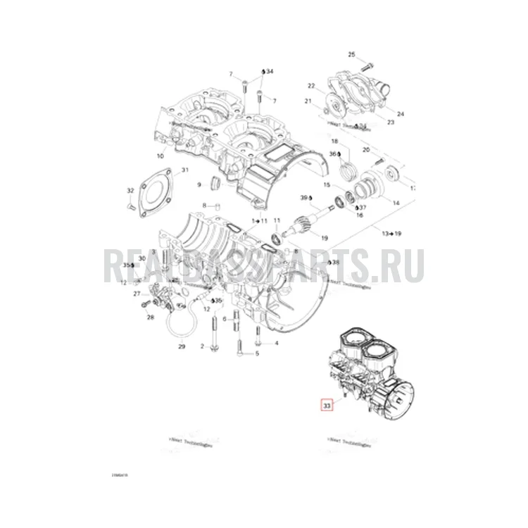 Схема сборки (отмечена позиция детали)