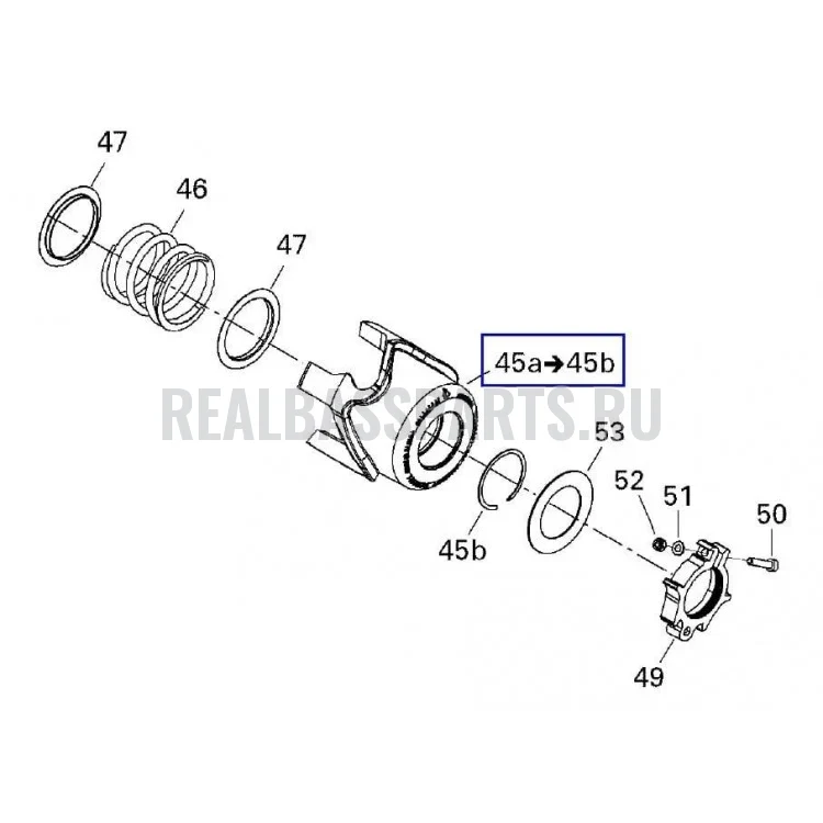 417127371 Хеликс вариатора 43/47 600-800 Ski-Doo 417127133, фото 1