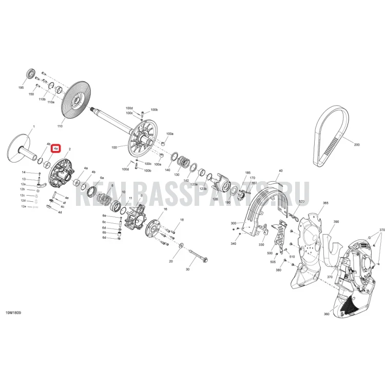 293250389 Втулка вариатора ведущего Ski-Doo, фото 1