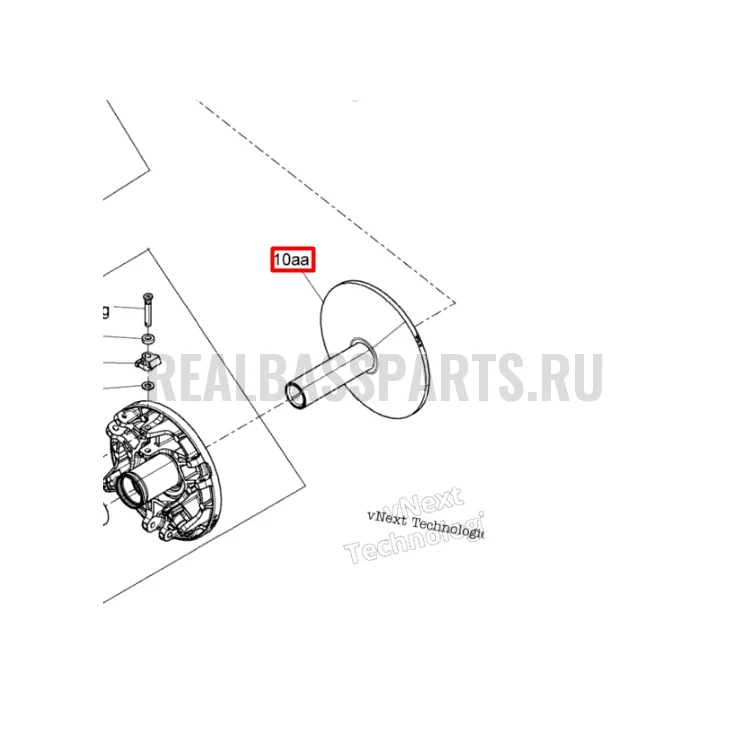 417224340 Щека вариатора 900 Ski-Doo , фото 1