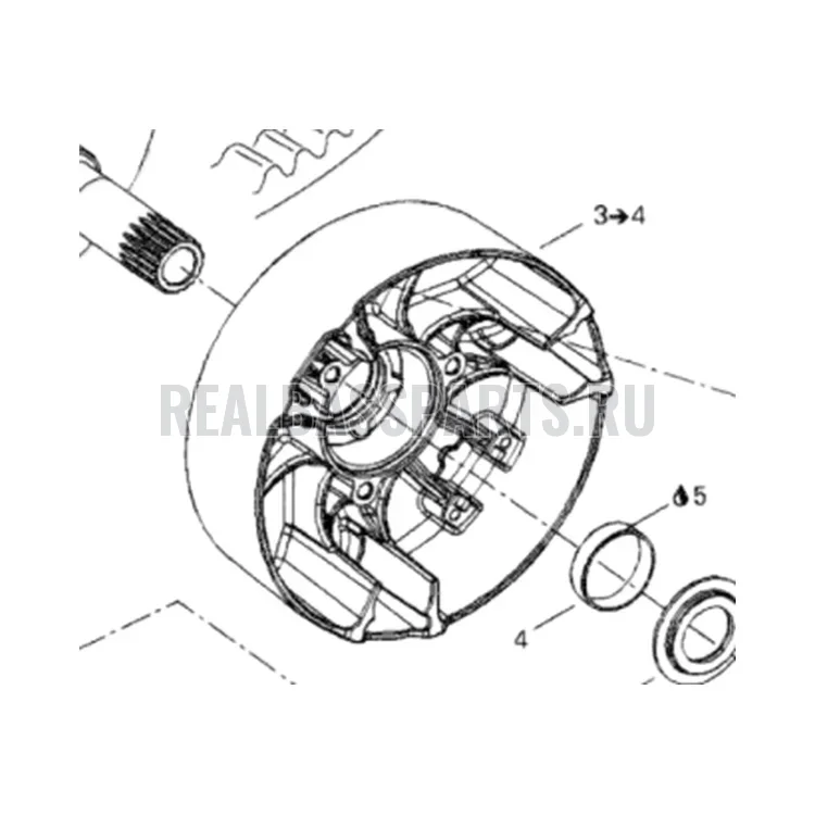 417222181 Щека вариатора Ski-Doo 417222183, фото 3