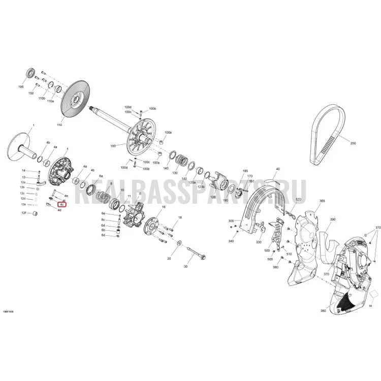 417224153 Ролик вариатора Ski-Doo, фото 2