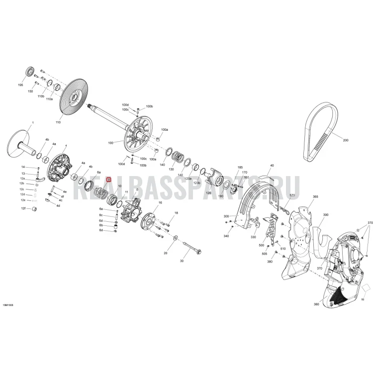 417224015 Пружина вариатора Ski-Doo, фото 1