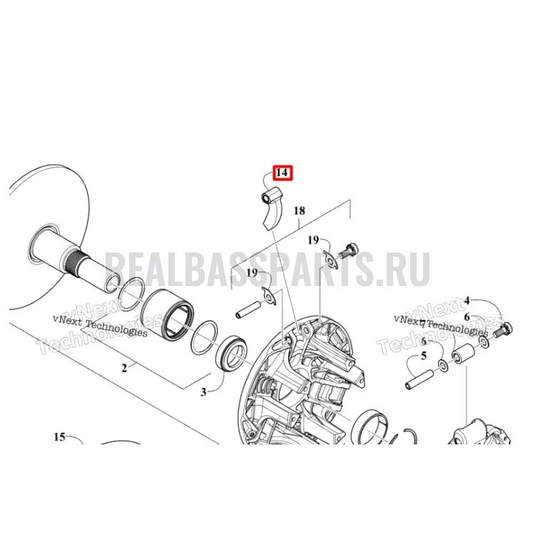 1646-116 Грузик вариатора 66g ADAPT Arctic Cat, фото 2