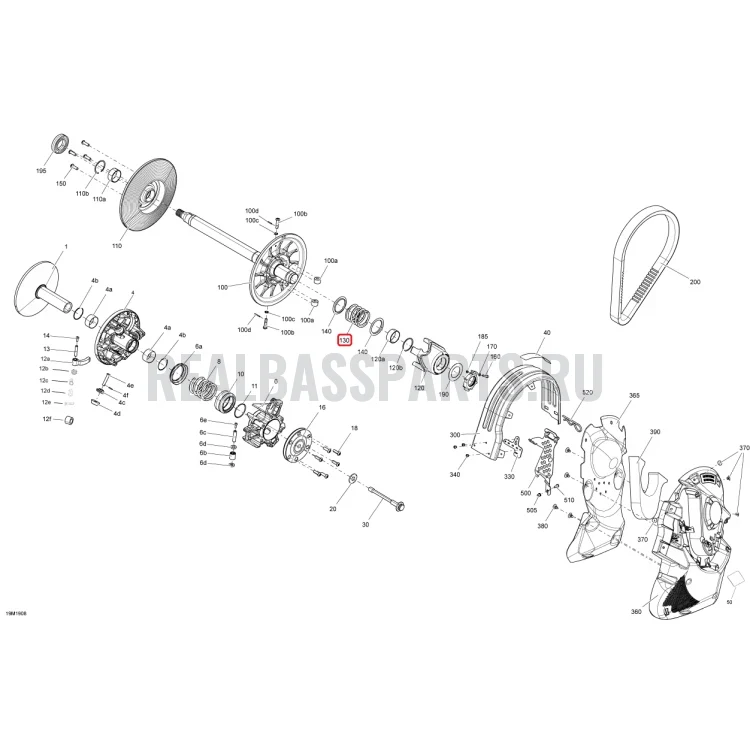 417127039 Пружина вариатора ведомого Ski-Doo, фото 1