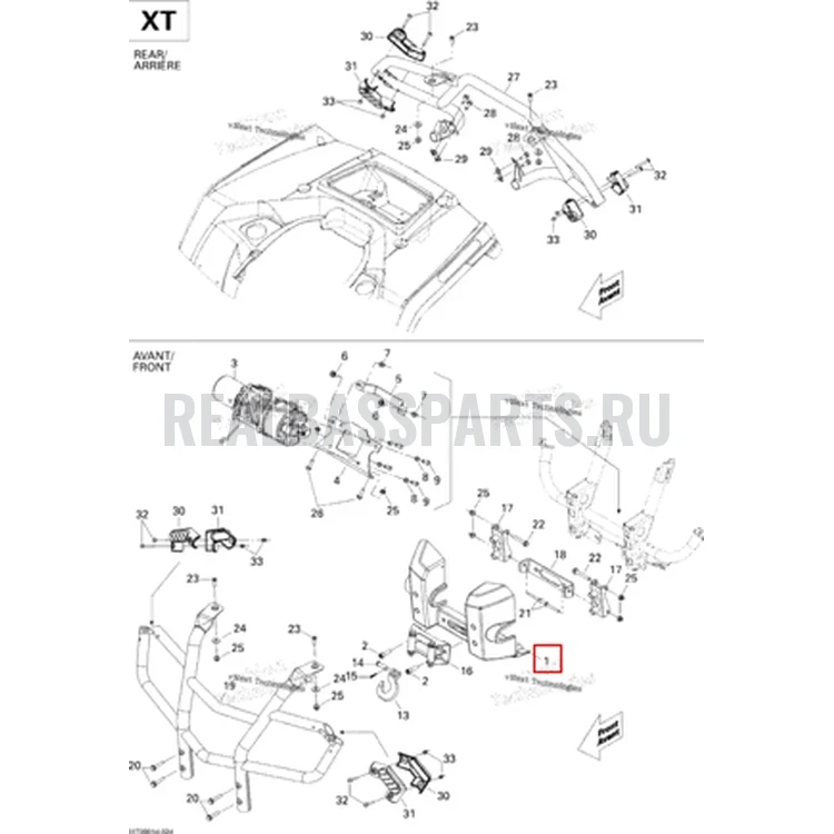 Схема сборки (отмечена позиция детали)