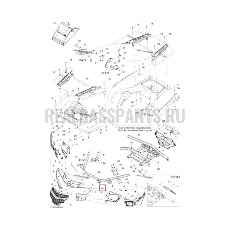 Схема сборки (отмечена позиция детали)