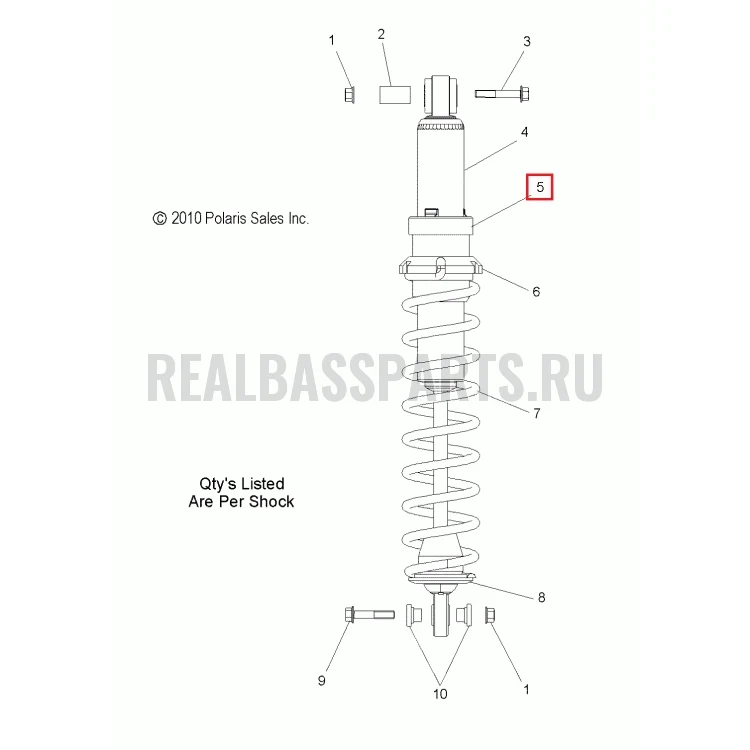 Корпус держателя пружины RMK RETAINER,SPRING,BODY,THREADED 1500063, фото 1