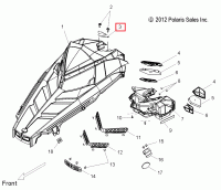 5438611 Крышка рулевого вала Polaris COVER-STRG POST 