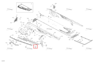 Правый задний Perforated подножка Ski-Doo Summit X 850 E-TEC Turbo R (2026) (518335288)