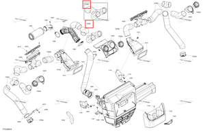 Воздуховод Ventilation комплект Can-Am 705800611