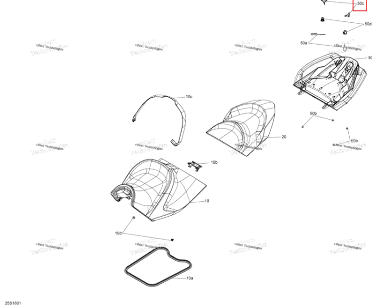 Ручка кнопка Sea-Doo RXT 300 (2018) (269003084)