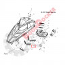 5255068 Сетка капота средняя часть для снегоходов Polaris RMK/PRO RMK 2013-2015" 5255068