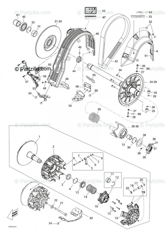 417127423 Фиксированный фланец в сборе