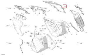 Tundra зелёный правый передний панель Ski-Doo 517308869