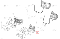 Правый задняя дверь облицовка в сборе Can-Am Commander MAX 1000R EFI XT (2024) (715009734)