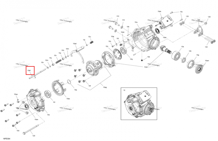 Переключения рейлинг Can-Am Outlander 4x4 XT 1000R (2025) (715900728)