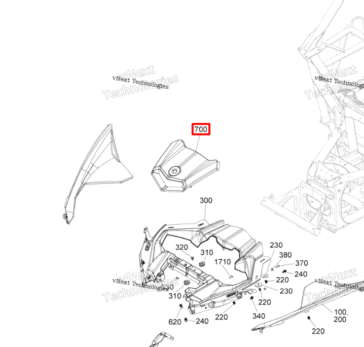 705012580 Капот Can-Am