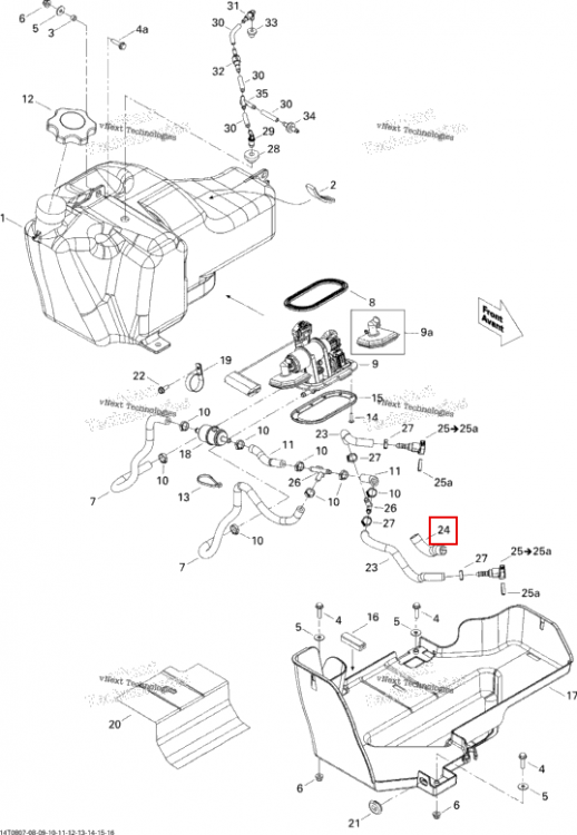 Was 409901800 Tubing 13 мм Can-Am Outlander MAX 800 XT (2008) (219704400)