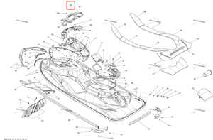 Gypsy Magenta Info указатель ободок модель белый зелёный Sea-Doo 291004268
